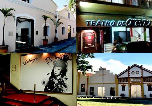 Imagens do Complexo Cultural SP, Teatro de Arena Eugênio Kusnet, Teatro Dulcina e Complexo Cultural MG (Divulgação/Funarte)