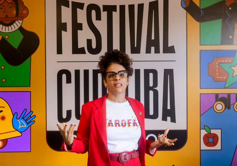 Presidenta da Funarte Maria Marighella - foto: Annelize Tozetto / Festival de Curitiba