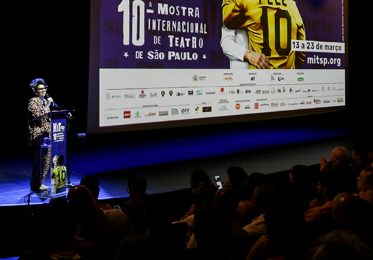 Presidenta da Funarte, Maria Marighella no MITsp - foto: Silvia Machado