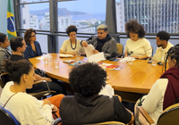 Presidenta da Funarte, Maria Marighella recebe família do quadrilheiro Herus Guimarães