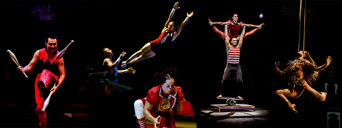 DEST._Cedidas p. ex-alunos ENCLO_da esq. p.a dir. - Duo Decabeza - Renzo Gostoli. Cinthia Nunes, Palhaça Ratinha - Renzo Gostoli. Sinead - Daniela Rojas Rojas e Alex. Daniel Hernandez Dura. Renato Mangolim_CCOM.jpg