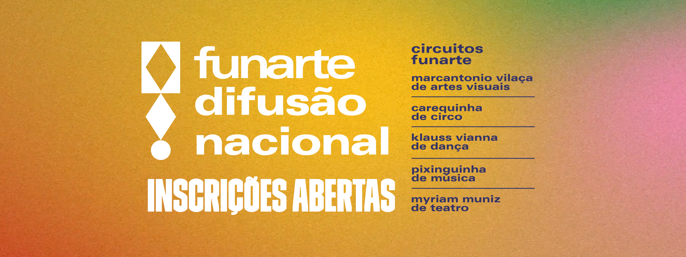 Funarte anuncia 2ª edição do Programa de Difusão Nacional, com investimento de R$ 21 milhões para fomentar circuitos artísticos