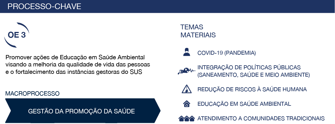 banner Processo Chave, macroprocesso gestão da promoção da saúde