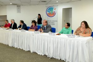 Mesa de abertura do SeminárioFoto: Edmar Chaperman