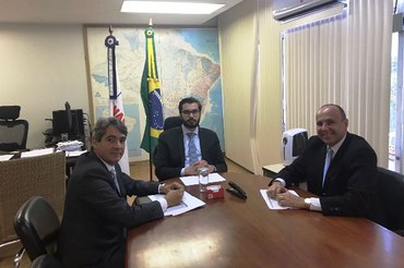 Reunião com o presidente da Funasa, Rodrigo Sergio Dias com os gestores da AlagoasFoto: Funasa/Divulgação