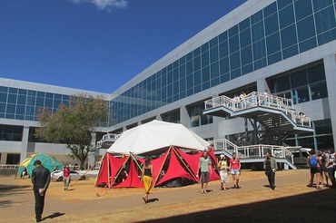 Tendas da Funasa no Congresso de Agroecologia, no Centro de Convenções Ulysses GuimarãesFoto: Alfredo Machado/Densp/Funasa