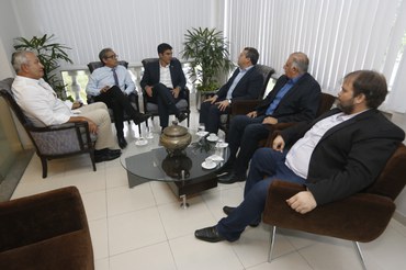 Governador Helder Barbalho recebe presidente da Funasa Ronaldo NogueiraFoto: Marcelo Seabra/Agência Pará