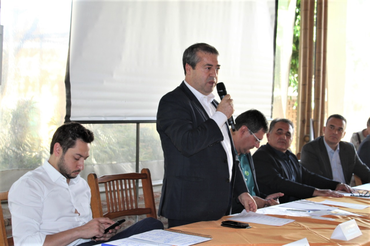 Ronaldo Nogueira fala no evento da Associação dos Municípios de Pequeno Porte do estado de São PauloFoto: Divulgação/evento