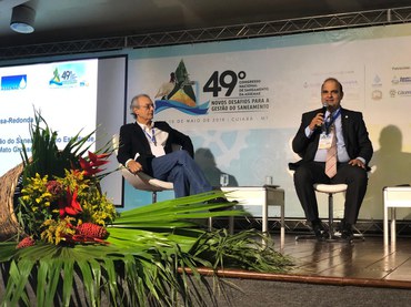Diógenes Otero Galhardo Braga, chefe da divisão de Engenharia de Saúde Pública da superintendência do Alagoas participou do painel ¿Assemae 35 anos: na defesa do saneamento público brasileiroFoto: Amanda Miguel