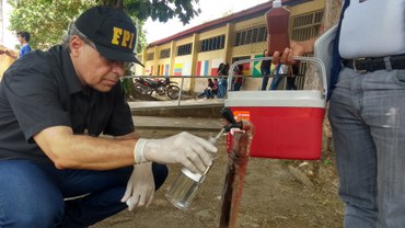 Augusto de Almeida, servidor do Lacen/SE, coordenou as análises na UMCQA da Funasa.Foto: Suest/SE