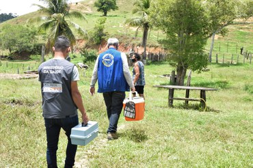 Técnicos da Fundação Nacional de Saúde (Funasa) visitaram, na última sexta-feira, três comunidades do município de ItamarajuFoto: Lucca Decia/Funasa