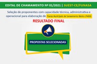 Edital de chamamento N° 01/2021