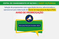 Edital de chamamento N° 02/2021