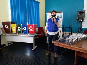 Superintendente estadual João Marcos de Siqueira em apresentação do projeto.Foto: Suest/RO