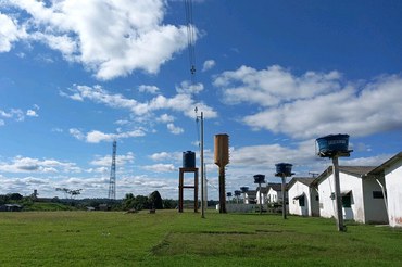 Sistema de energia da obra de captação de águaFoto: Suest/AC