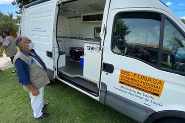 Unidade Móvel de Controle da Qualidade da Água (UMCQA) no município de AlcinópolisFoto: Assessoria Prefeitura Municipal de Alcinópolis