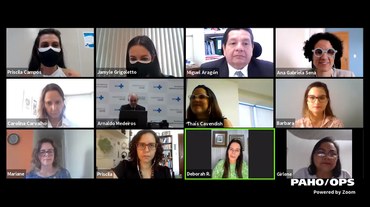 Evento on-line reuniu representantes da Funasa, SVS e OPAS na última segunda-feiraFoto: Lucca Decia