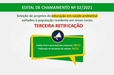 Edital de chamamento N° 02/2021