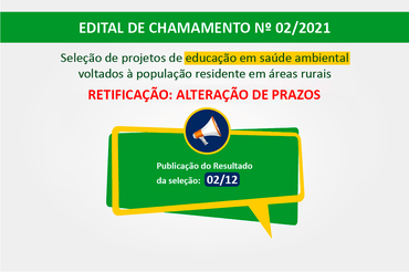 Edital de chamamento N° 02/2022
