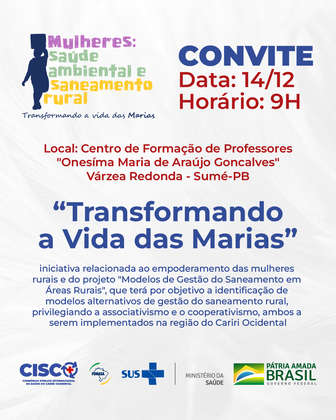 Convite vida das Marias