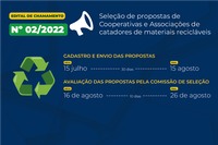 Funasa divulga edital para implementação de ações de coleta e reciclagem de materiais