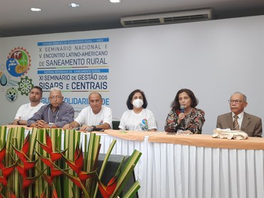 Cerca de 300 pessoas participaram do X Seminário Nacional, V Encontro Latino Americano de Saneamento Rural e o XI Seminário de Gestão dos Sisars e Centrais.Foto: Divulgação/Funasa