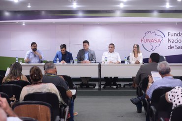 Membros da Funasa durante abertura do eventoFoto: Ivan Cunha/Funasa