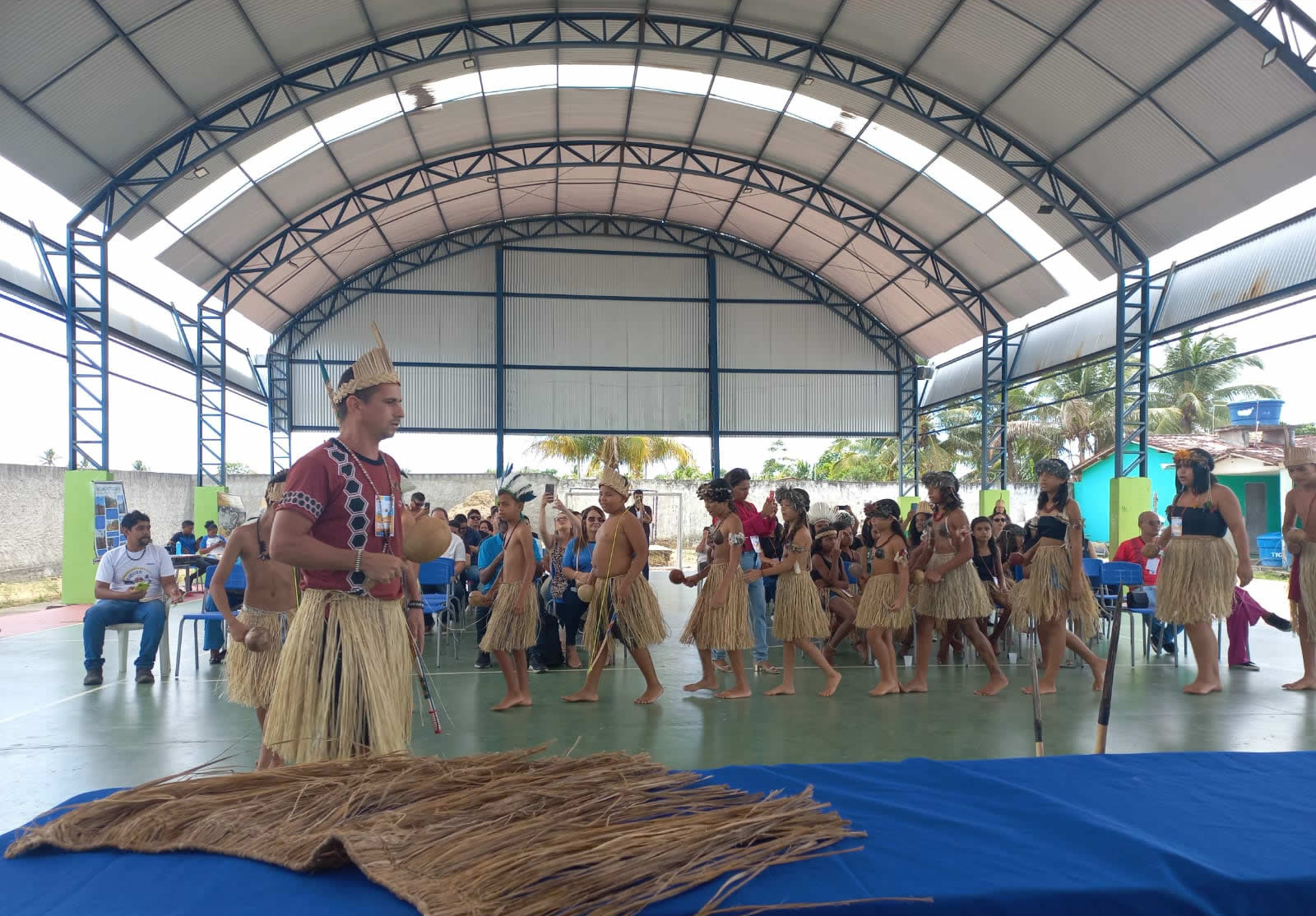 Apresentação cultural de povos originários durante o evento. Foto: Suest-PB/Funasa.