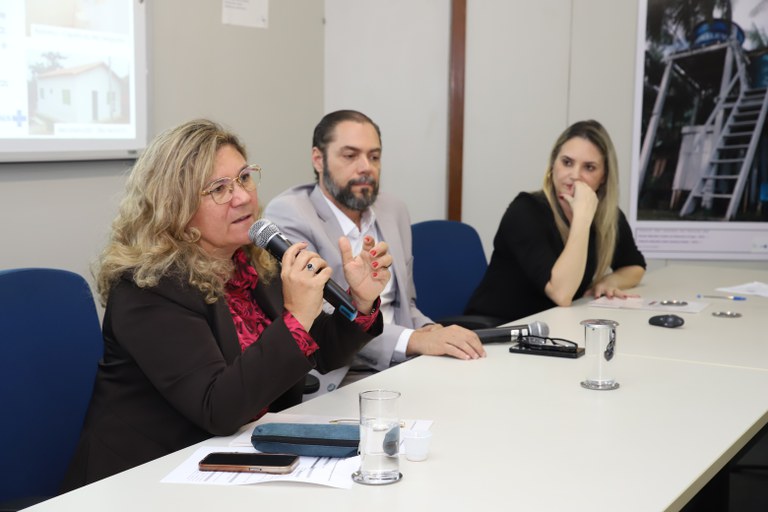 Representantes dos dois órgãos se reuniram no auditório da Funasa, em Brasília, para discutir os detalhes da assinatura de um ACTFoto: Edmar Chaperman/Funasa