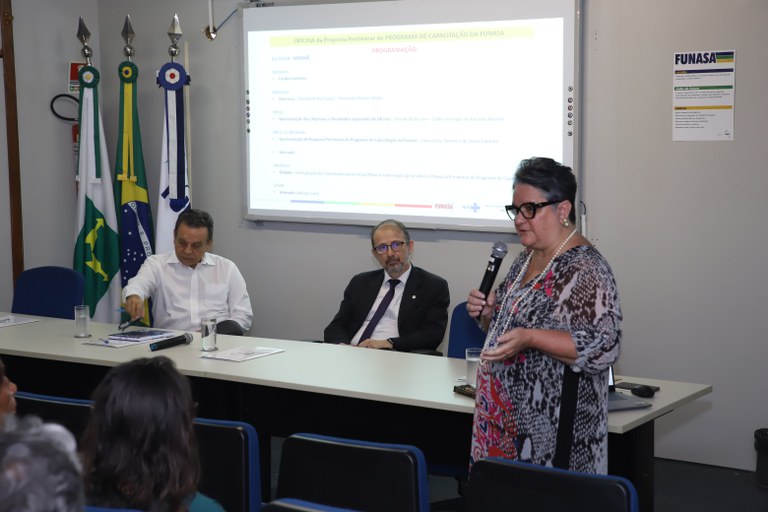 Metodologia proposta para o programa busca inovação, organizando a capacitação em três campos: Estação do Conhecimento, Empreendimentos Funasa e Percurso FormativoFoto: Edmar Chaperman/Funasa