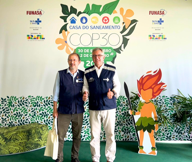 Alexandre Motta, presidente da Funasa e Alexandre Padilha, ministro da Saúde