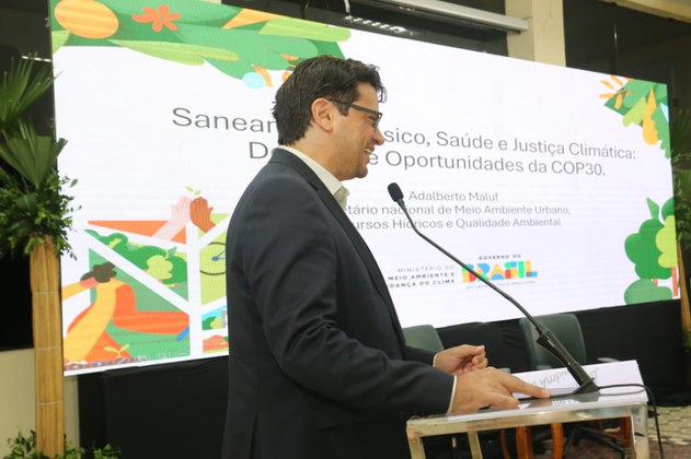 Secretário nacional de Meio Ambiente Urbano, Recursos Hídricos e Qualidade Ambiental do Ministério do Meio Ambiente, Adalberto Maluf.