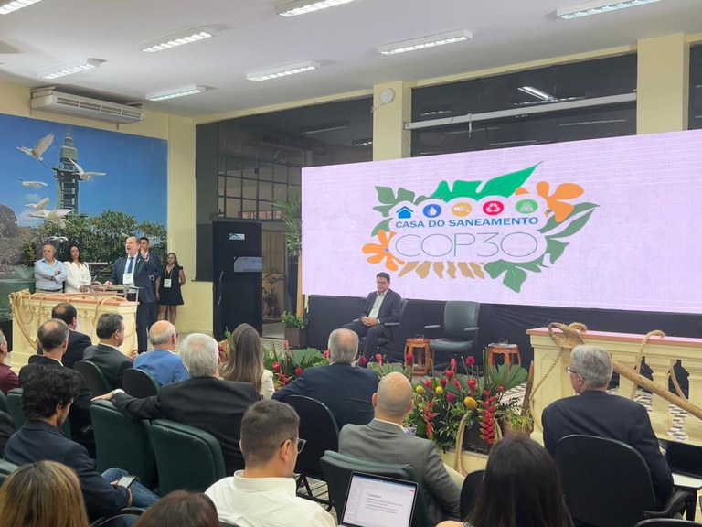 Alexandre Motta, presidente da Funasa, participou da abertura do evento