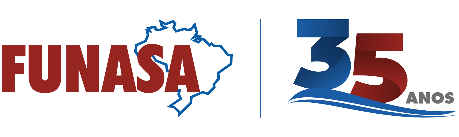 Logo Comemorativa da Funasa pelos seus 35 anos