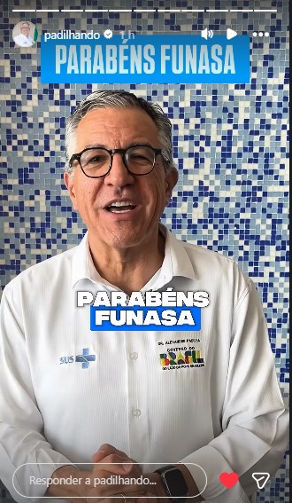 Nas redes sociais, ministro Padilha parabenizou a Funasa_ “Aonde a Funasa chega, nenhum outro órgão chega” - Foto_ Reprodução.jpg