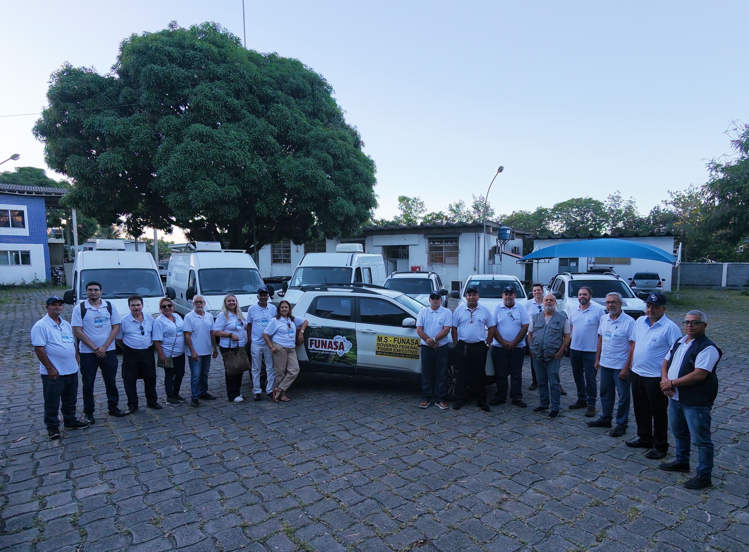 Foto panorama de todos os Técnicos da Funasa que realizaram  as atividades em Vitória.