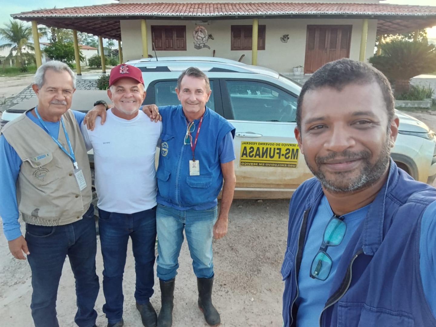 Equipe da Funasa visitou comunidades com Secretário Ronaldo Macena, em Serrita.
