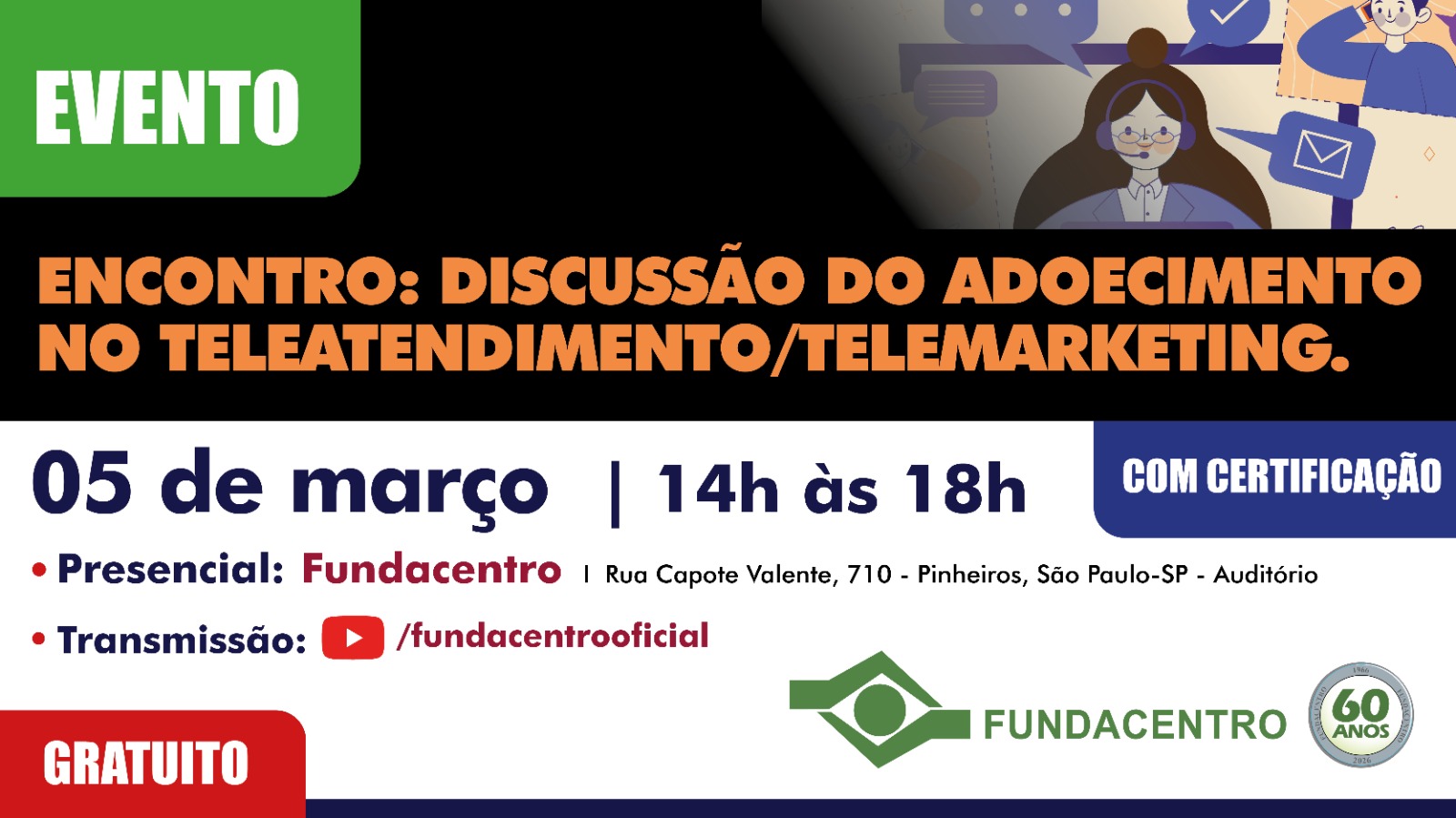 Evento gratuito, presencial e on-line, reúne especialistas e representantes do setor no dia 05 de março, em São Paulo