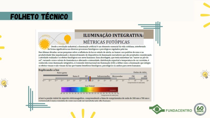 Métricas de iluminação integrativa avaliam efeitos não visuais da luz no ritmo circadiano