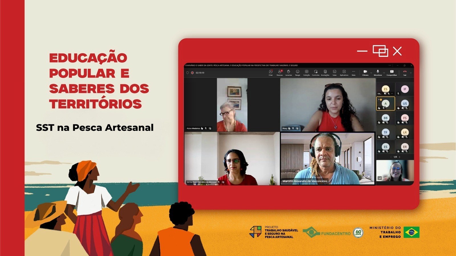 Seminário aborda educação popular e saberes dos territórios na pesca artesanal