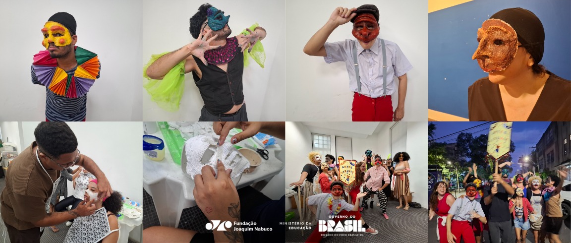 Oficina de Máscaras para Teatro encerra edição com cortejo e experimentação cênica na Fundaj
