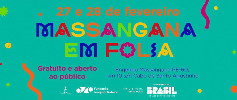 Cartaz do Massangana em Folia
