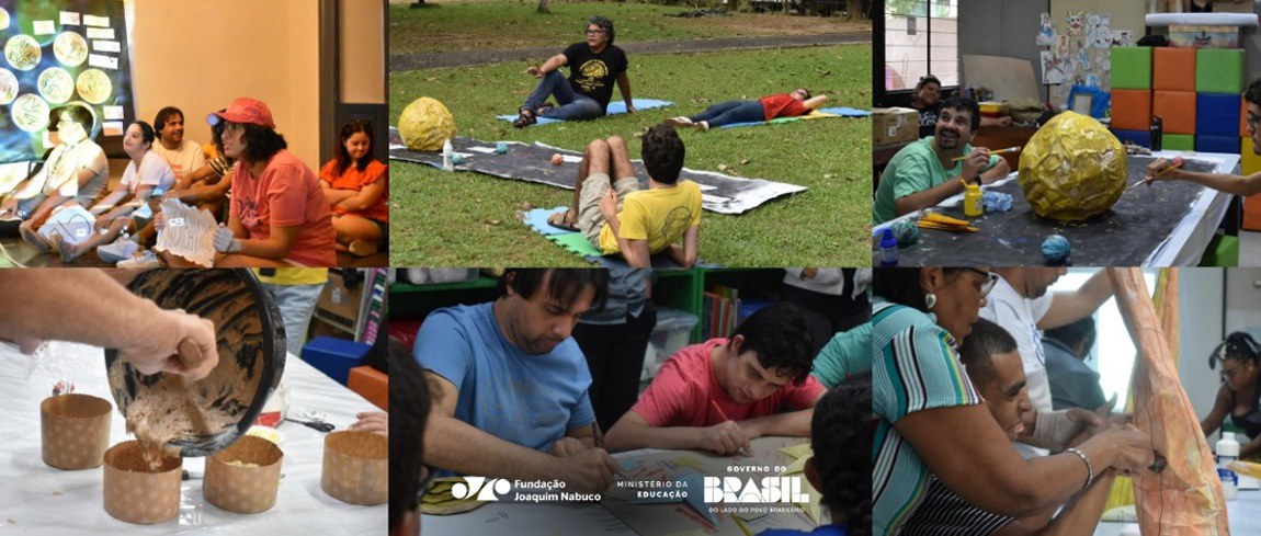 Atravessando Mundos conclui segundo ano de atuação no Muhne com exposição de painel criado coletivamente