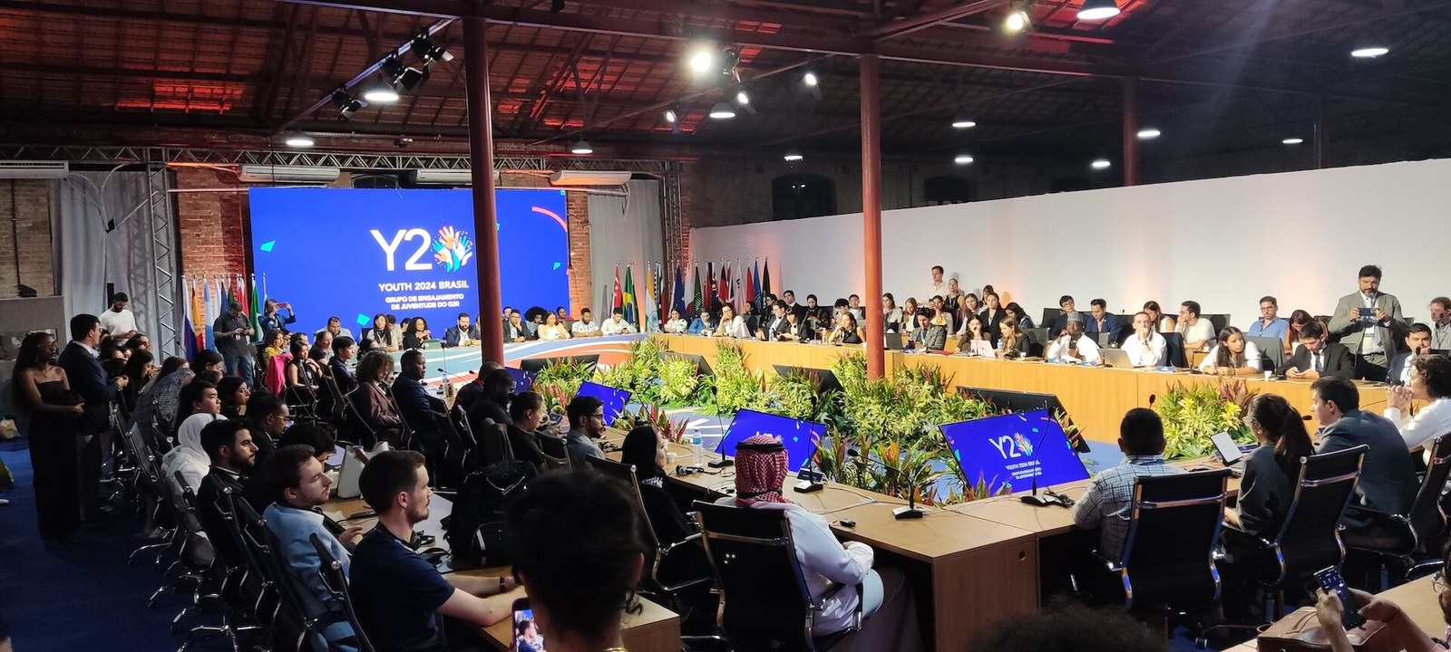 Closing ceremony of the Y20 Summit 2024 at the Galpão da Cidadania, Downtown Rio. Photo: Julia Lima