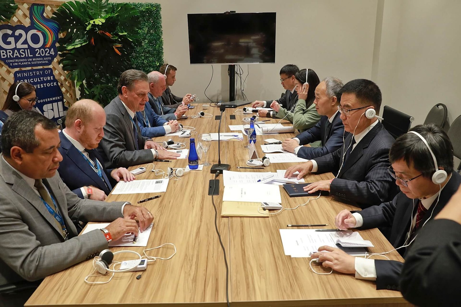 Bilateral meetings took place during the G20 Agriculture Working Group in Mato Grosso. Photos: Guilherme Martimon/MAPA