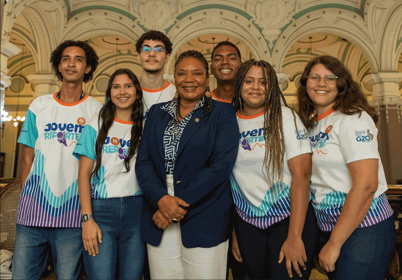 The Minister of Culture gave an exclusive interview to the members of Kids 20. Photo: Victor Vic/MinC