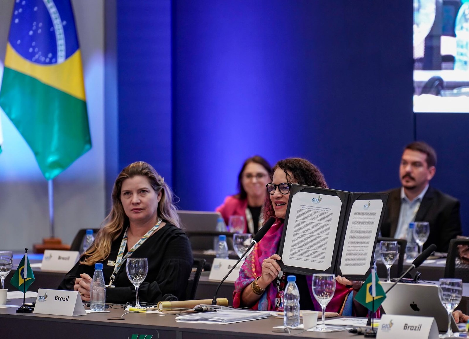 Manaus Declaration delivered to the G20 Research and Innovation Working Group in Manaus. Photo: Audiovisual/G20