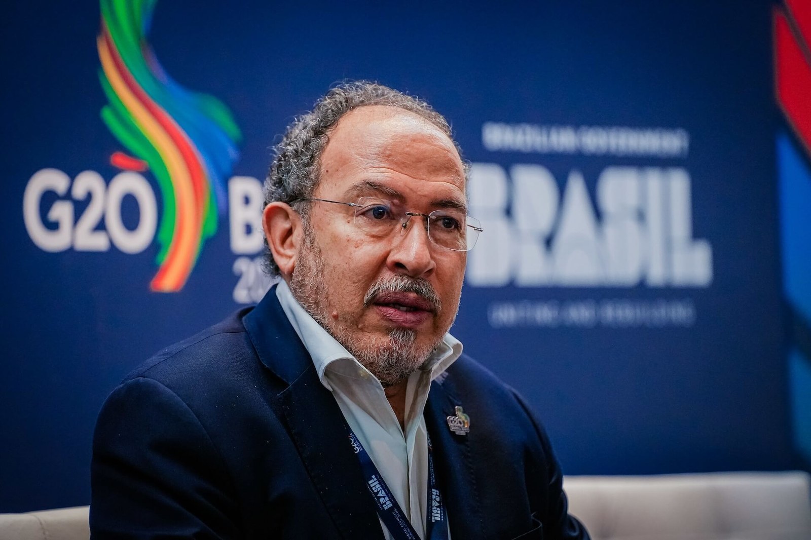 Tawfic Jelassi emphasized UNESCO's support for Brasil in promoting information integrity and combating disinformation | Photo: G20 Audiovisual