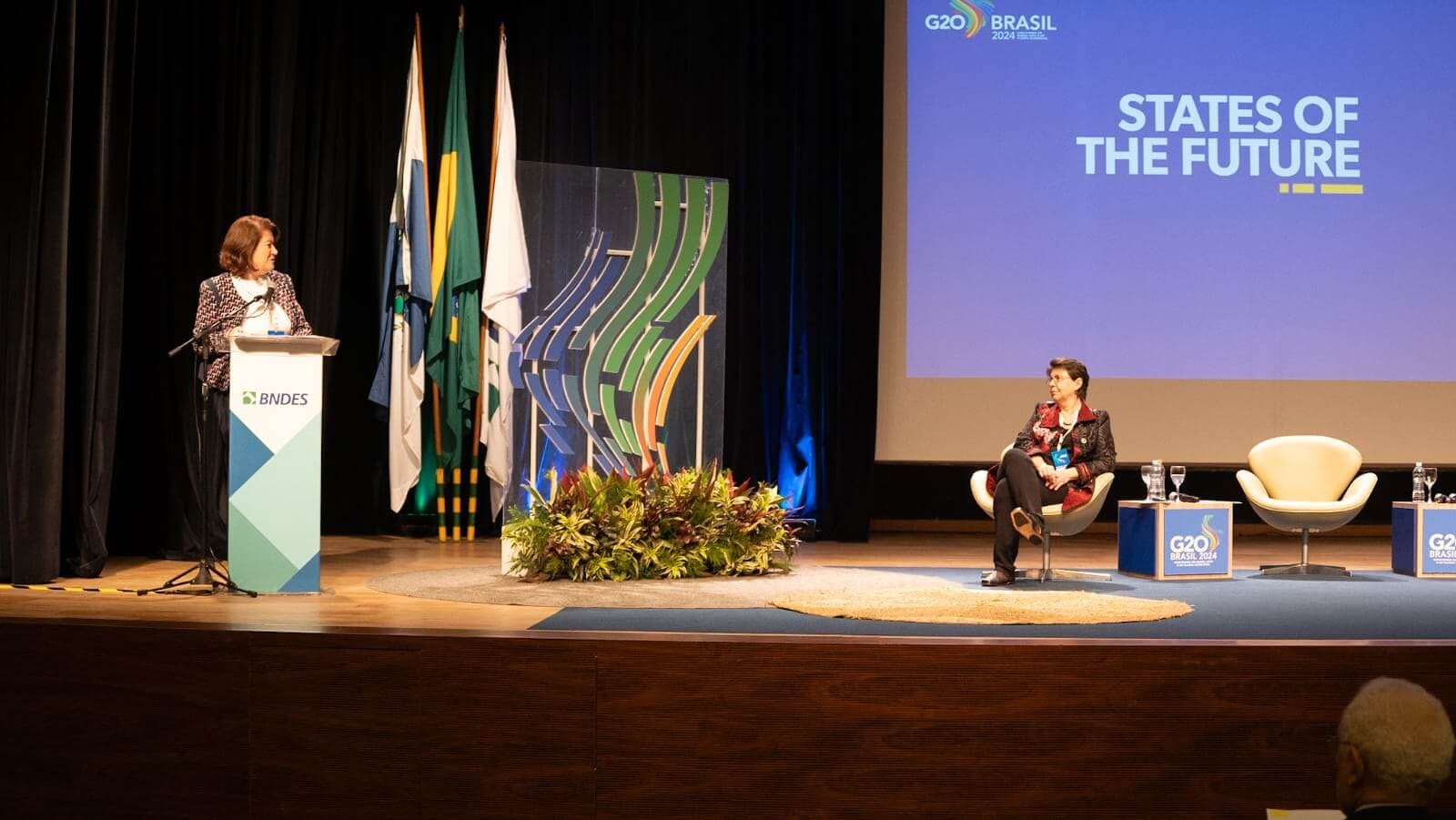 The event highlights the importance of strengthening global governance to address climate change. Image: Reproduction /MGI