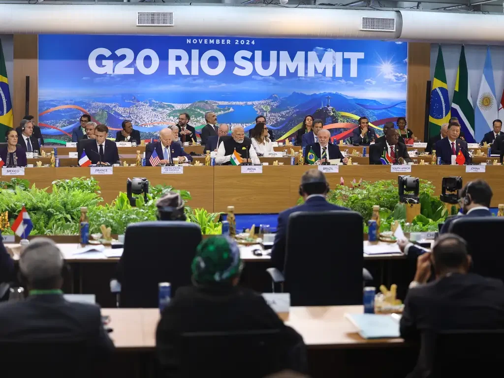 Apertura de la mesa del G20, en el Museo de Arte Moderno, en Río de Janeiro. Foto: Tomaz Silva/Agência Brasil